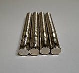 Магніт неодимовий N35 шайба діаметр 12мм 2мм сила 1.9кг, фото 6