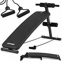 Тренувальна лава похила, регульована, Zipro Slant з еспандерами