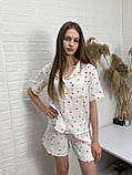 Дитяча муслінова піжама рубашка шорти, фото 3