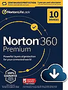 Антивірус Norton 360 Premium на 1 рік 10 пристроїв (Ліцензійний ключ)