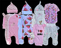 Красивый набор одежды для новорожденых, качественая одежда для малышей, лето, осень, рост 62 см,хлопок