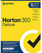 Антивірус Norton 360 Deluxe на 3 місяці для 5 пристроїв (Ліцензійний ключ)