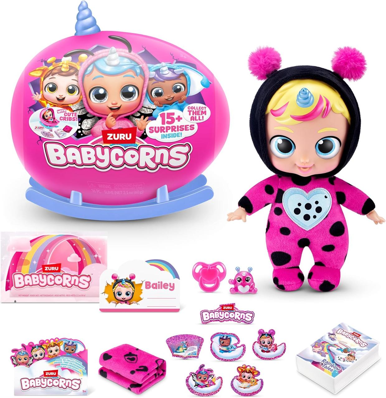 Іграшка-сюрприз Babycorns Small Bailey Лялька Леді Баг by ZURU (92107A)
