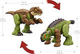 Динозавр-трансформер Тиранозавр і Анкілозавр – Dinosaur Transformer Ankylosaurus to T Rex HLP06 Mattel, фото 5