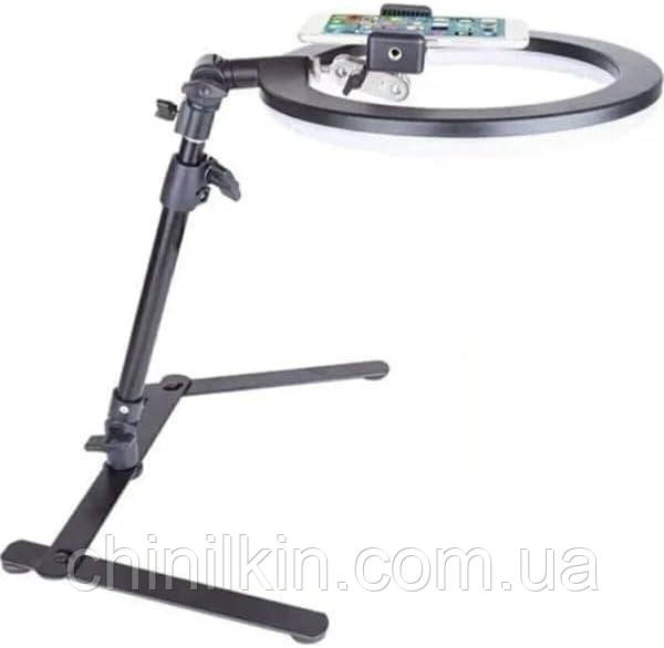 Селфі-лампа Led кільце 26cm QX-206B + штатив, фото 1