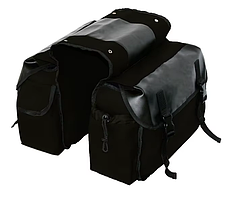 Мотосумки / велосумки бічні полотняні чорні