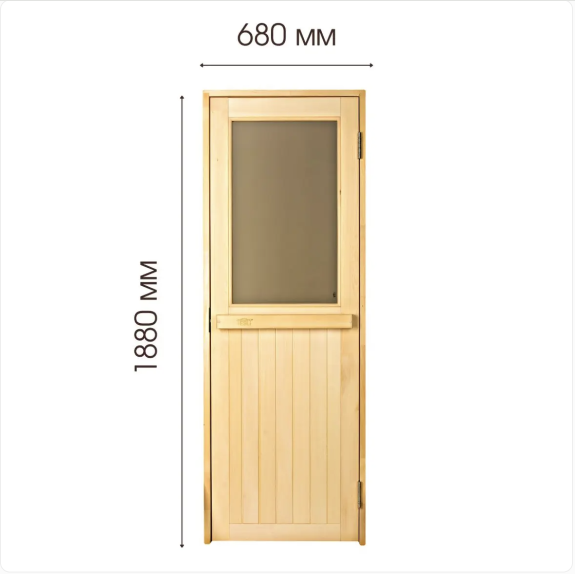 Дверь для бани и сауны Tesli Макс Новая 1900 х 700