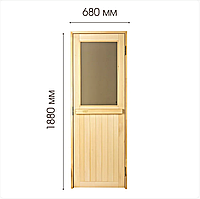 Дверь для бани и сауны Tesli Макс Новая 1900 х 700