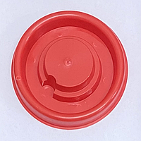 Поїлка для курчат під банку червона Україна