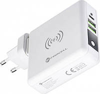 FORCELL F-ENERGY Charger wielofunkcyjna 4w1 15W ze złączami USB/USB typ C, power bankiem 8000mAh i Landingm wirelessm, фото 3