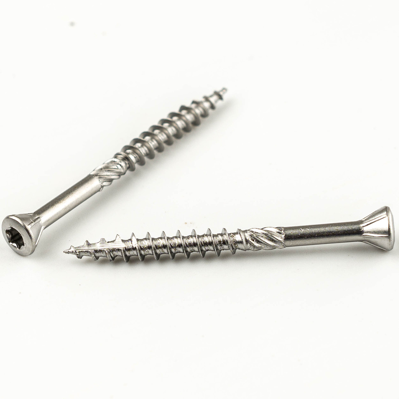 Саморіз нержавіючий 4х40 мм конструкційний спакс з фрезою та насічкою для дерева Arvex (500 шт), фото 1