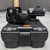 Коліматорний 558 + магніфер G43 (коп. EOTech), 1MOA, 3х, зі збільшувачем, фото 3