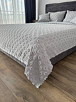 Покривало в скандинавському стилі "Інгрід", сірий колір (Розміри і кольори в асортименті)