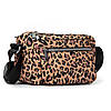 Сумка крос-боді жіноча текстильна Jielshi 5667 leopard print, фото 2