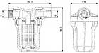 Вхідний фільтр для захисту насоса Grundfos SCALA1 / SCALA2 50micron Rp1xRp1 99725183, фото 4