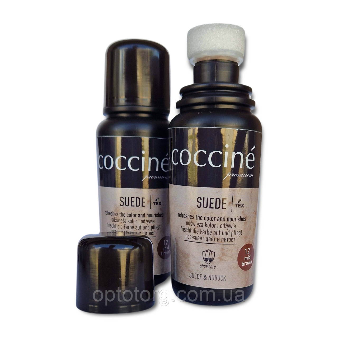 Крем фарба рідка Коричнева для замші, нубуку та велюру COCCINE SUEDE Кочине 75мл Польща