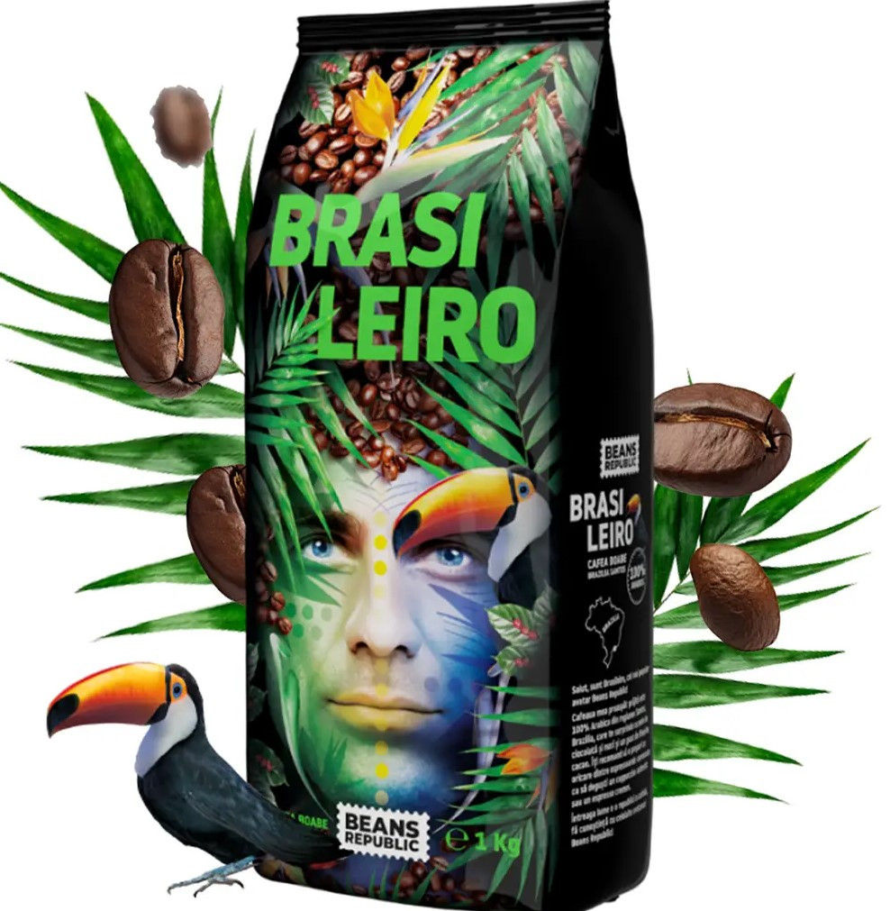 Кава в зернах Beans Republic BRASILIERO 100% Арабіка, 1000г