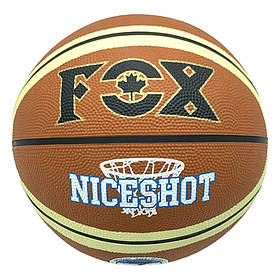 М'яч баскетбольний Fox ball №7 Newt NE-BAS-1026 коричнево-бежевий, Toyman
