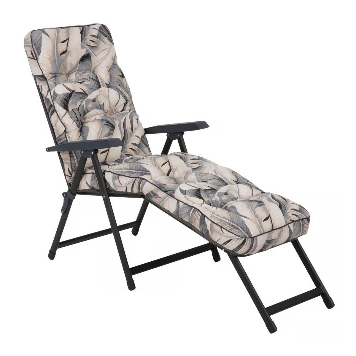 Лежак для саду Lena Lounger рослинний мотив