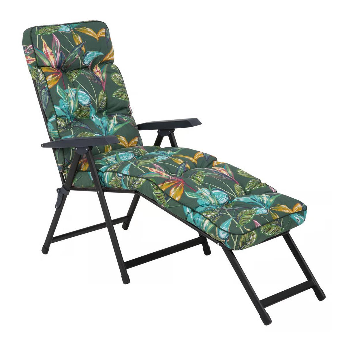 Лежак садовий Lena Lounger рослинний мотив