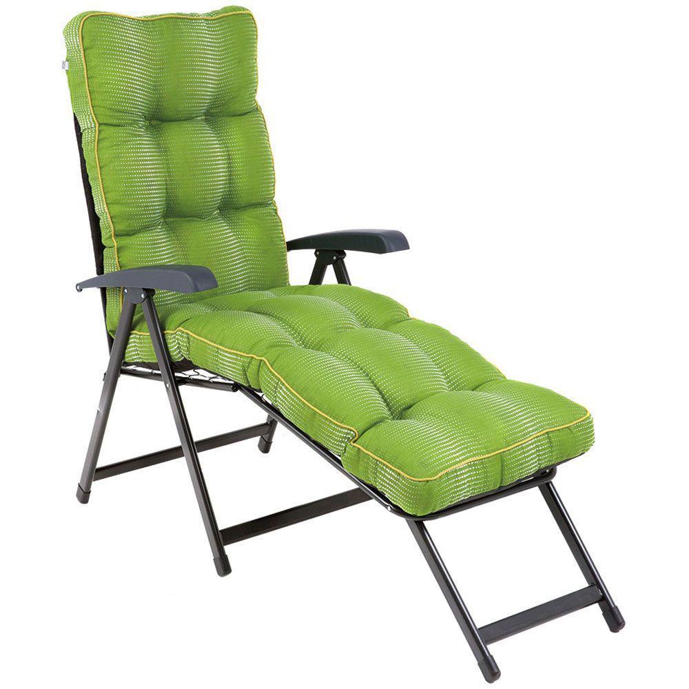 Стильний лежак для дачі Lena Lounger салатовий