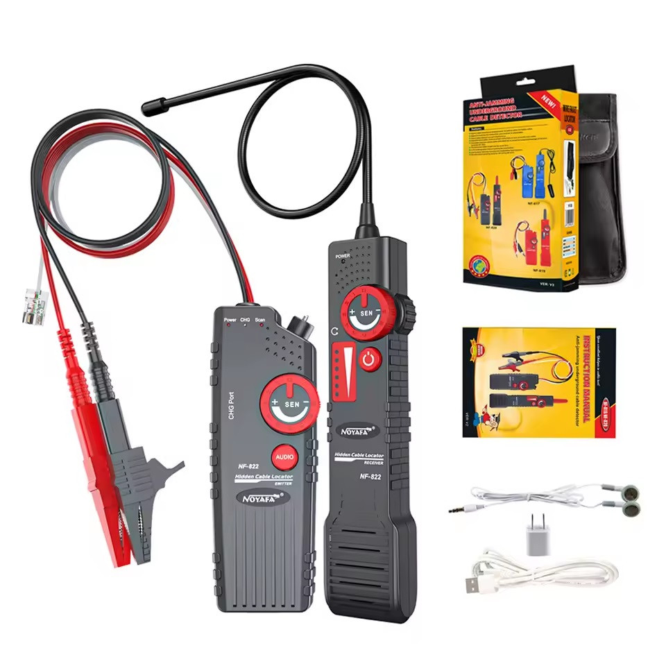NOYAFA NF-822 шукач прихованої проводки, трасошукач, глибина: до 0.7 метрів, напруга: до 400В, фото 1