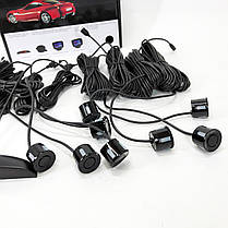 Парктронік (парковний радар) Assistant Parking Sensor, 8 чорних датчиків, фото 5