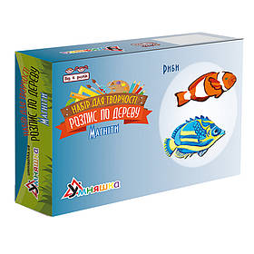 Набір дитячої творчості Розпис по дереву "Магніти-риби" УМНЯШКА РД-007, Toyman