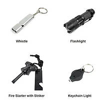 Туристичний набір інструментів для виживання 15 в 1 SOS-15, фото 4