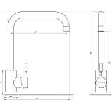 Змішувач для кухні Globus Lux ALPEN SUS-203L, фото 4