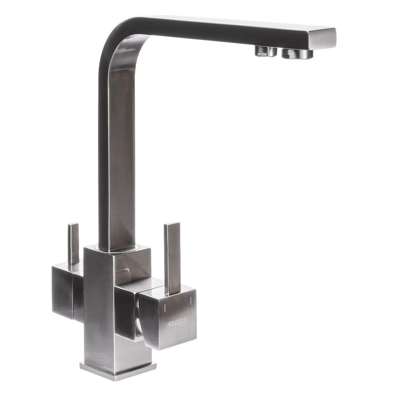 Змішувач для кухні Globus Lux LAZER GLLR-0111-8-STSTEEL під осмос, фото 1