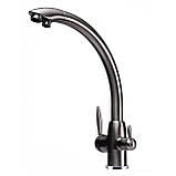 Змішувач для кухні Globus Lux LAZER GLLR-0777-8-STSTEEL під осмос, фото 4