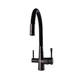 Змішувач для кухні  Globus Lux LAZER GLLR-0903-11-GRAPHITE  під осмос, фото 4