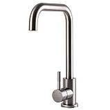 Змішувач для кухні EcoMIX ALPEN AISI-203L-WH, фото 4