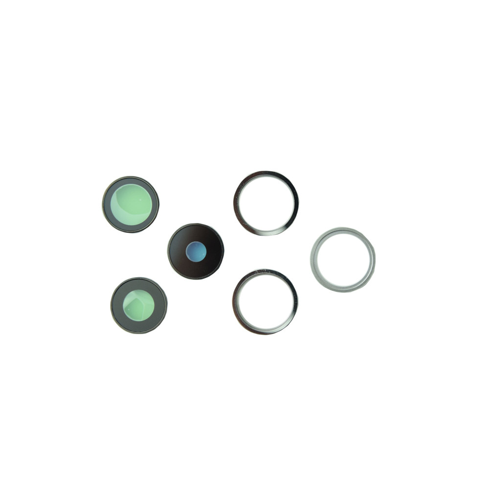 Скло камери iPhone 14 Pro / iPhone 14 Pro Max (комплект 3шт) Silver, фото 1