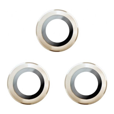 Скло камери iPhone 13 Pro / iPhone 13 Pro Max (комплект 3шт) Gold, фото 1