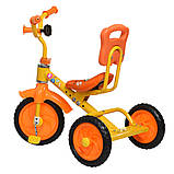 Триколісний дитячий велосипед Bambi з EVA колесами та регульованим сидінням (1,5–3 роки), фото 4