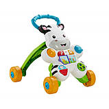 Музичні ходунки каталка Fisher Price Зебра Learn With Me Zebra Walker, фото 3