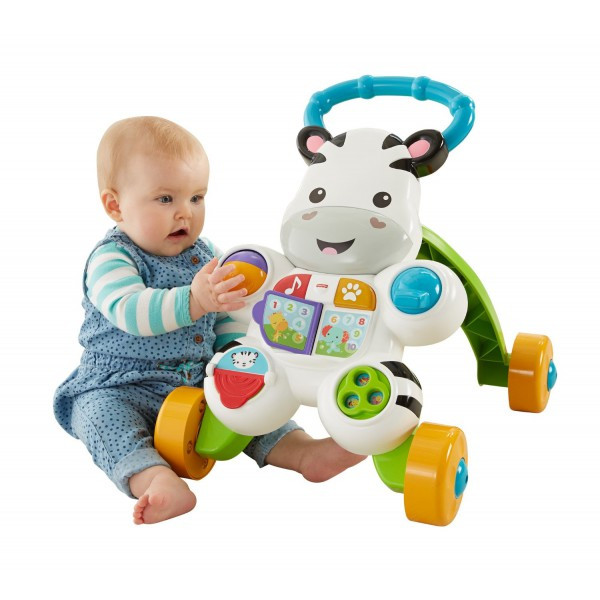 Музичні ходунки каталка Fisher Price Зебра Learn With Me Zebra Walker