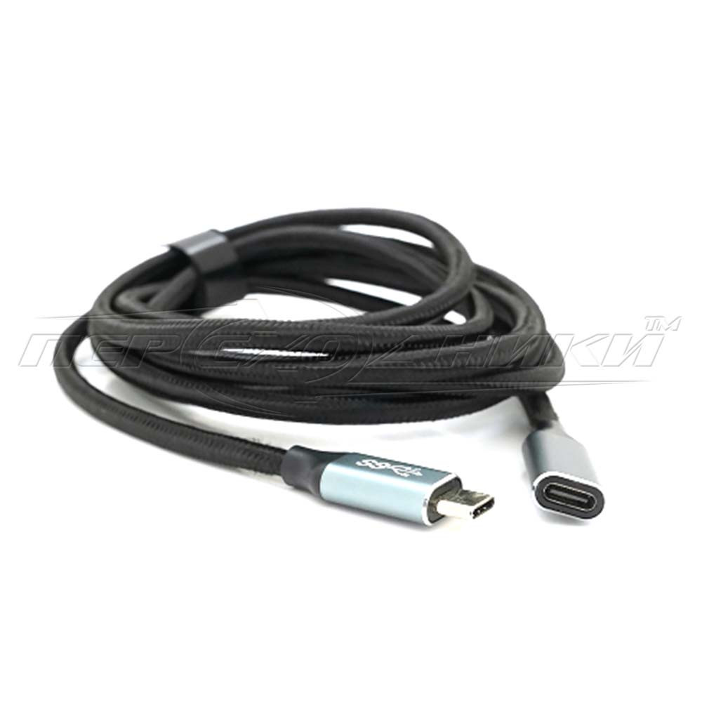 Кабель подовжувач Type-C (USB 3.2 GEN2 male to female), 2.0 м
