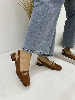 Босоніжки жіночі LadyMarcia H1189-3299-LS144 коричневі шкіряні 37