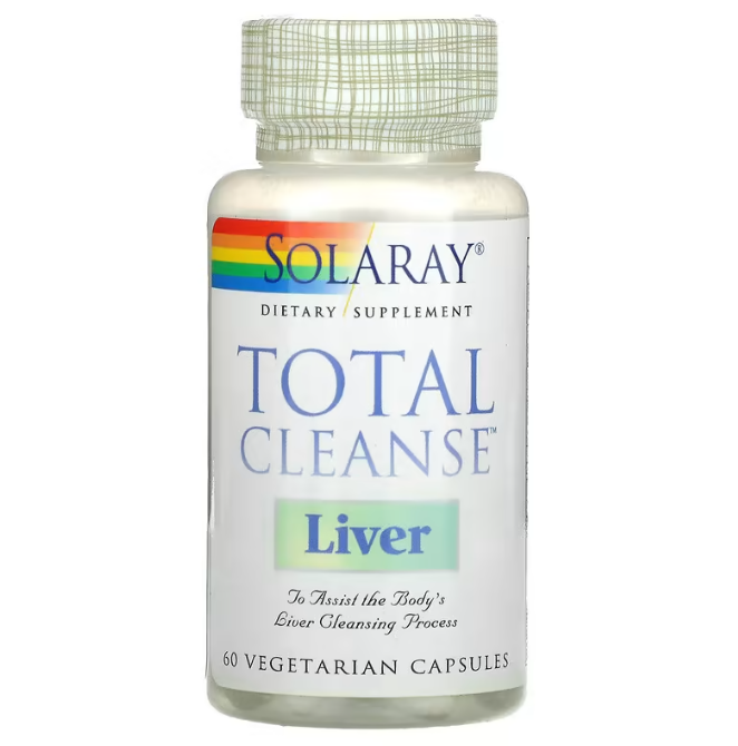 Чистка печінки, Total Cleanse Liver, Solaray, 60 капсул