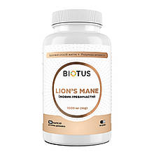 Їжовик гребінчастий, Lion's Mane, Biotus, 1000 мг, 120 капсул