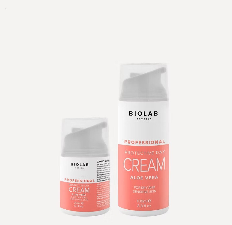 Захисний денний крем з Алоє Вера Protective Day Aloe Vera Cream BIOLAB Estetic, 100 мл