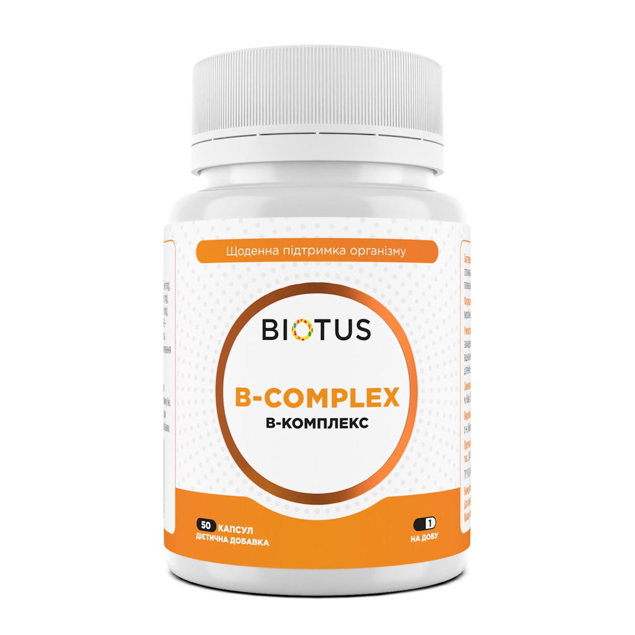 B-комплекс, B-complex, Biotus, 50 капсул