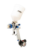 Фарбопульт пневматичний MASTERTOOL HVLP GLAZE ВПЛБ 600 мл Ø 1,4 мм круглий/плоский факел 150-220 л/хв 3-4