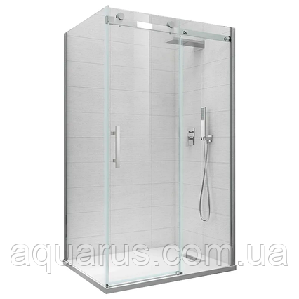 Бічна стінка до кабіни Koer SR SW01-90x200-TR-07 прозоре скло Easy Clean 8мм, графіт (KR5382), фото 1