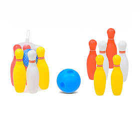 Дитячий іграшковий Боулінг Bambi 6805, 6 кеглів, 1 м'яч, Toyman
