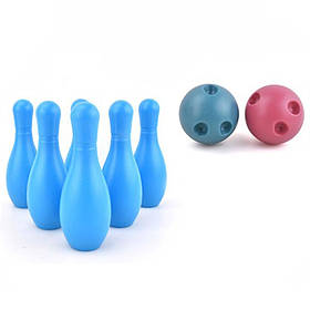 Дитячий іграшковий Боулінг Bambi 312-10, 6 кеглів, 2 м'ячі, Toyman