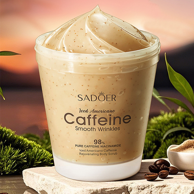 Скраб для тіла омолоджуючий SADOER Iced Americano Caffeine, 220 г